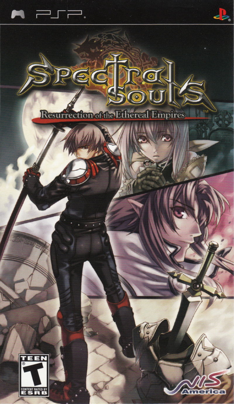 Front cover of Spectral Souls: Resurrection of the Ethereal Empire for PlayStation Portable