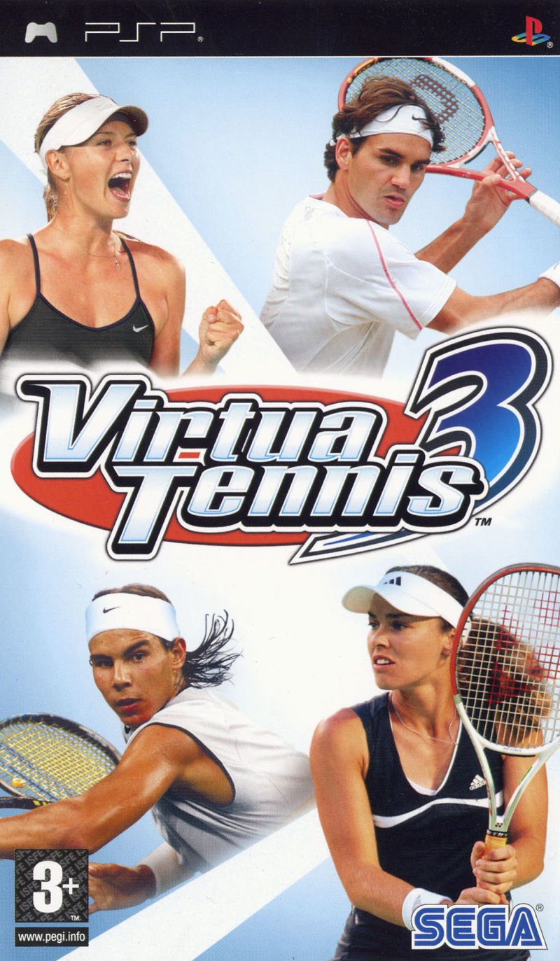 Front cover of Virtua Tennis 3 for PlayStation Portable