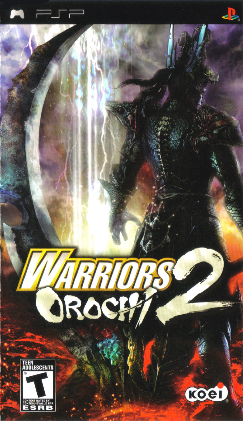 Front cover of Warriors Orochi 2 for PlayStation Portable