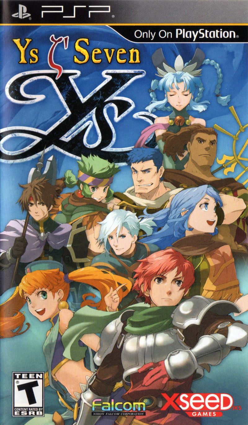 Front cover of Ys Seven for PlayStation Portable