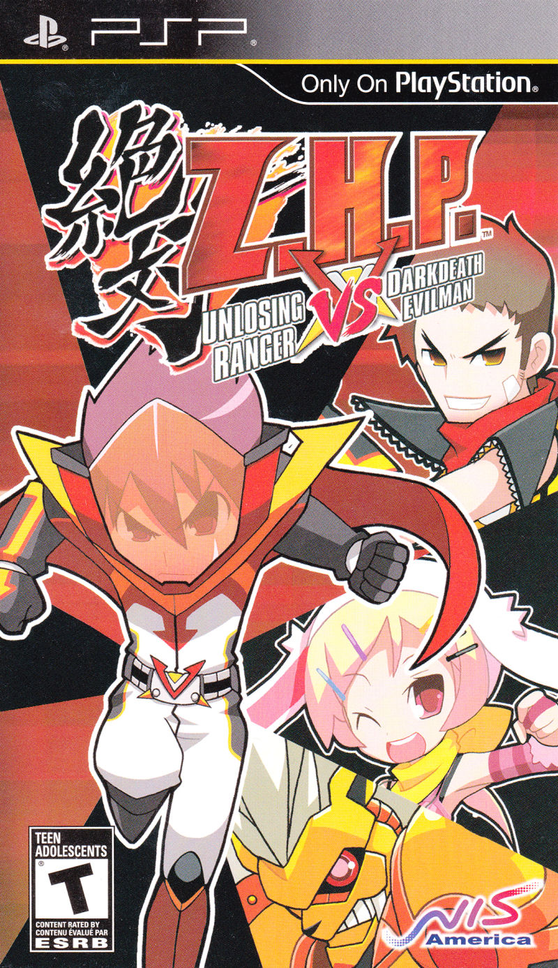 Front cover of Z.H.P. Unlosing Ranger VS Darkdeath Evilman for PlayStation Portable