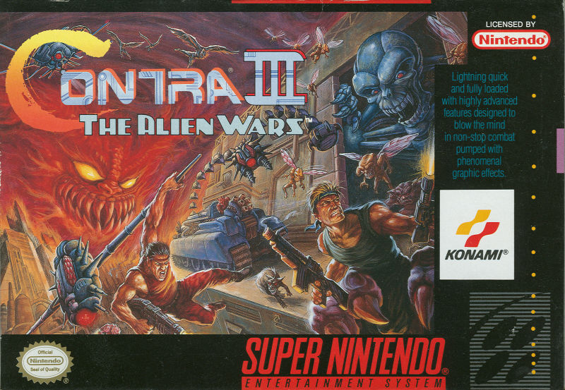 Front cover of Contra III: The Alien Wars for Super Nintendo