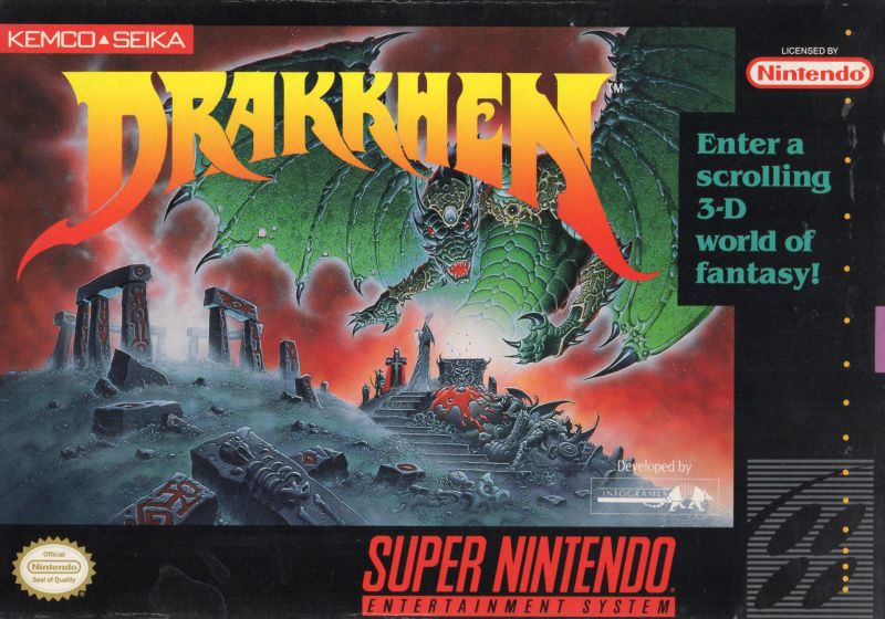 Front cover of Drakkhen for Super Nintendo