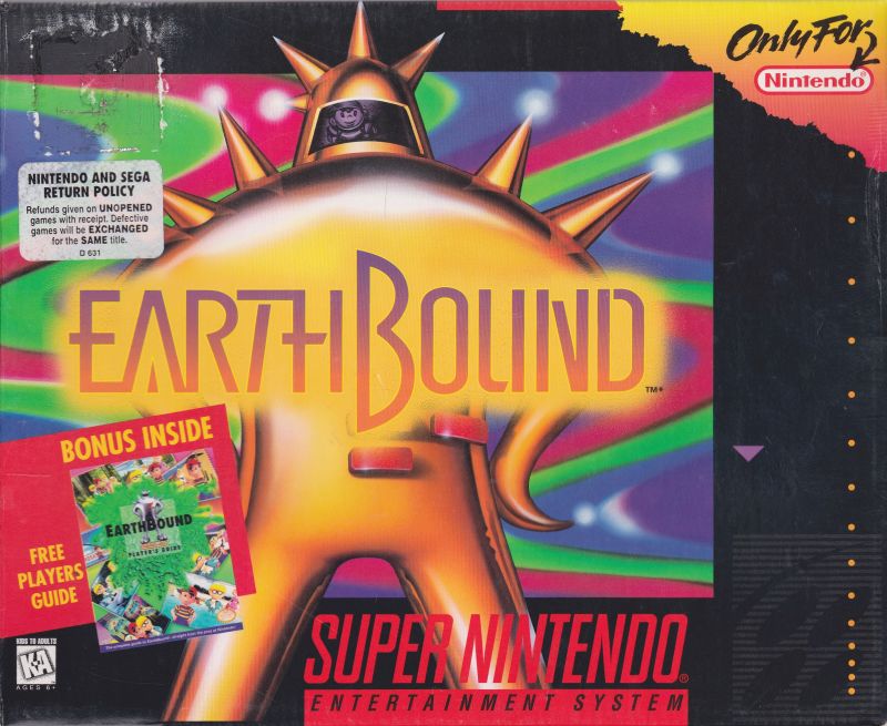 Front cover of EarthBound for Super Nintendo