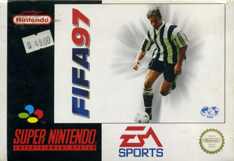 Front cover of FIFA Soccer 97 for Super Nintendo