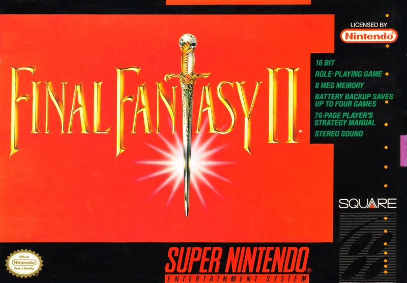 Front cover of Final Fantasy II for Super Nintendo