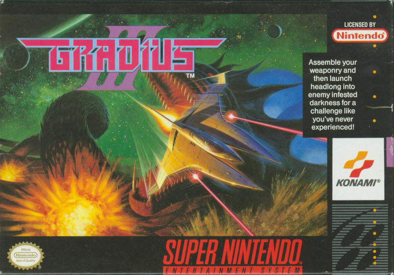 Front cover of Gradius III for Super Nintendo