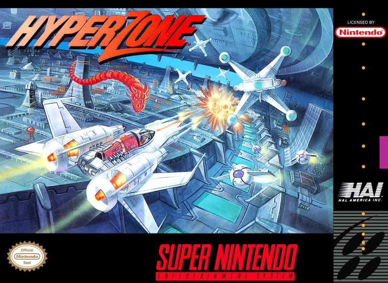 Front cover of HyperZone for Super Nintendo