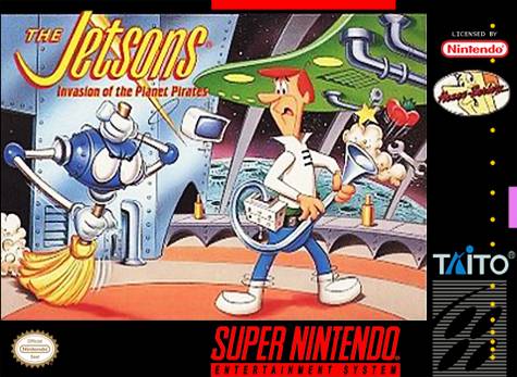 Front cover of The Jetsons: Invasion of the Planet Pirates for Super Nintendo