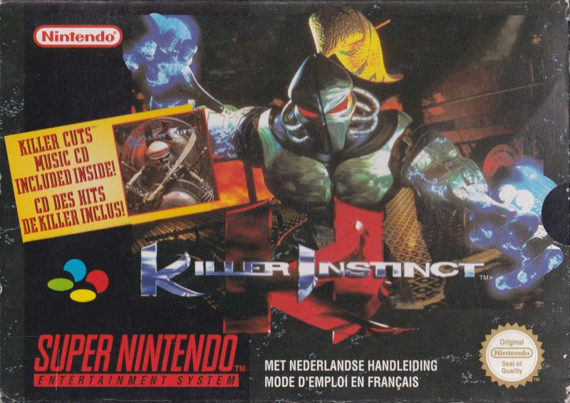 Front cover of Killer Instinct for Super Nintendo