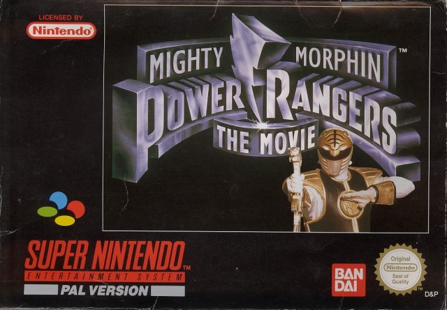 Front cover of Mighty Morphin Power Rangers: The Movie for Super Nintendo