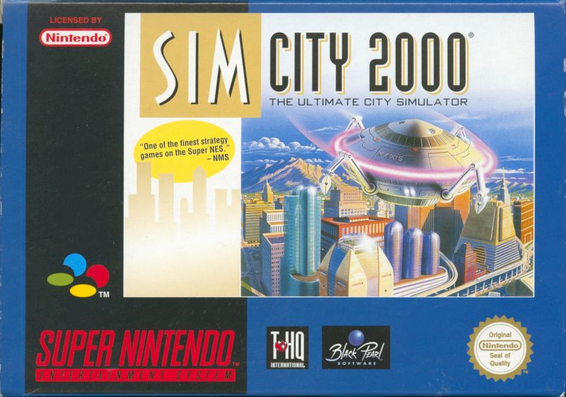 Front cover of SimCity 2000 for Super Nintendo