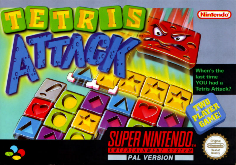 Front cover of Tetris Attack for Super Nintendo