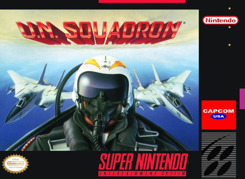 Front cover of U.N. Squadron for Super Nintendo