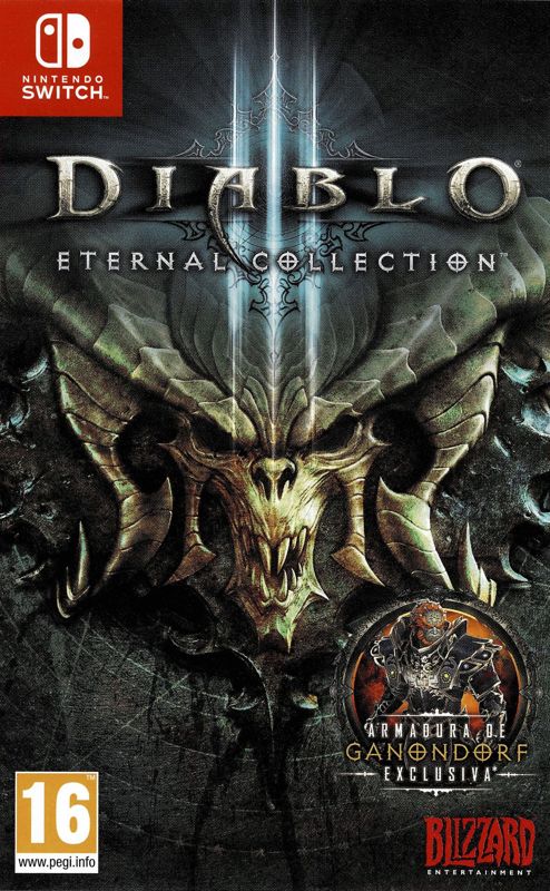 Front cover of Diablo III: Eternal Collection for Nintendo Switch