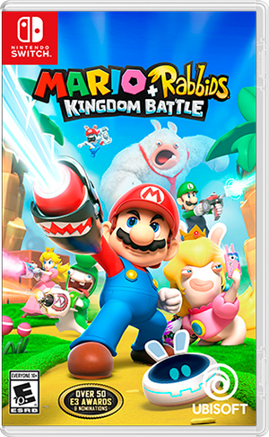 Front cover of Mario + Rabbids: Kingdom Battle for Nintendo Switch