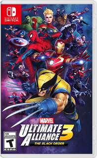 Front cover of Marvel Ultimate Alliance 3: The Black Order for Nintendo Switch