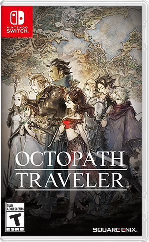 Front cover of Octopath Traveler for Nintendo Switch