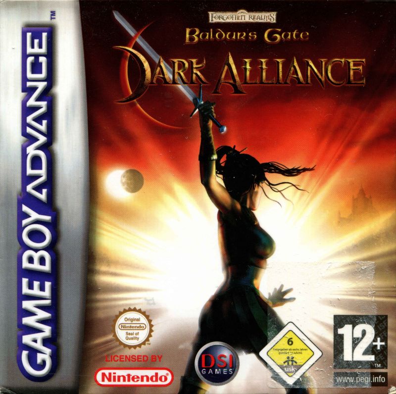 Front cover of Baldur's Gate: Dark Alliance for Game Boy Advance