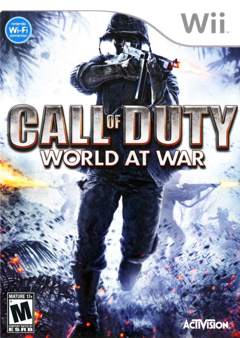 Front cover of Call of Duty: World at War for Wii