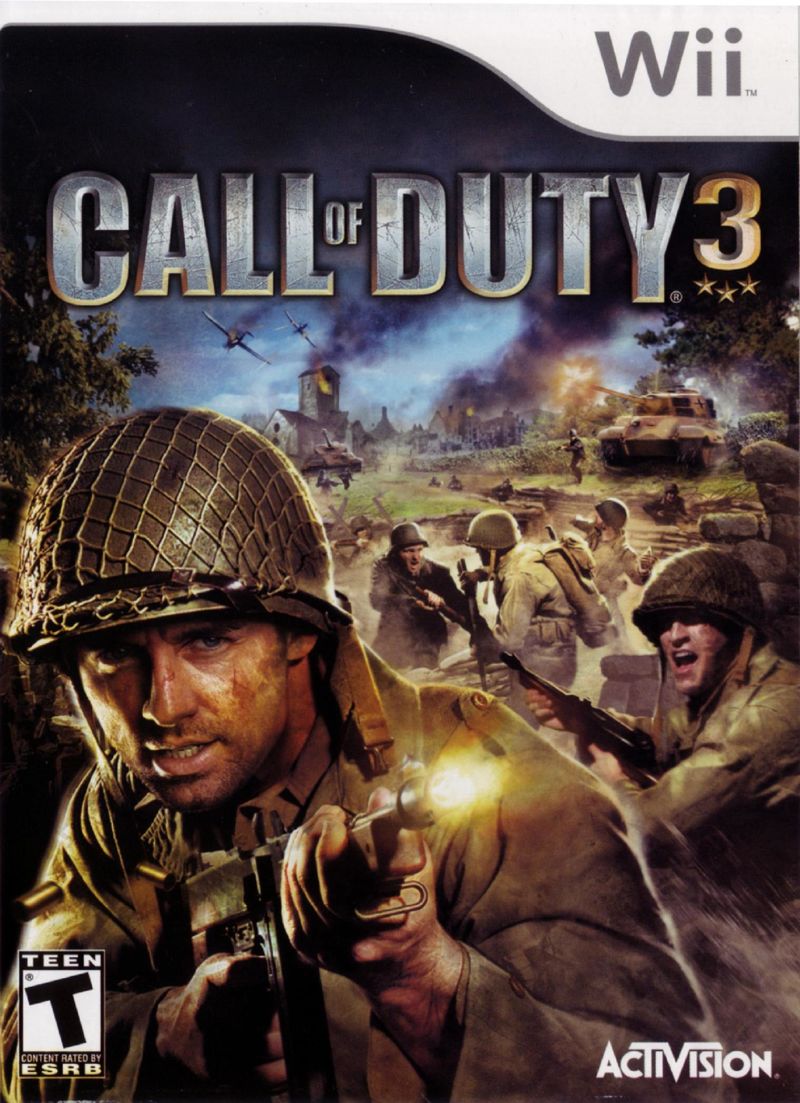 Front cover of Call of Duty 3 for Wii