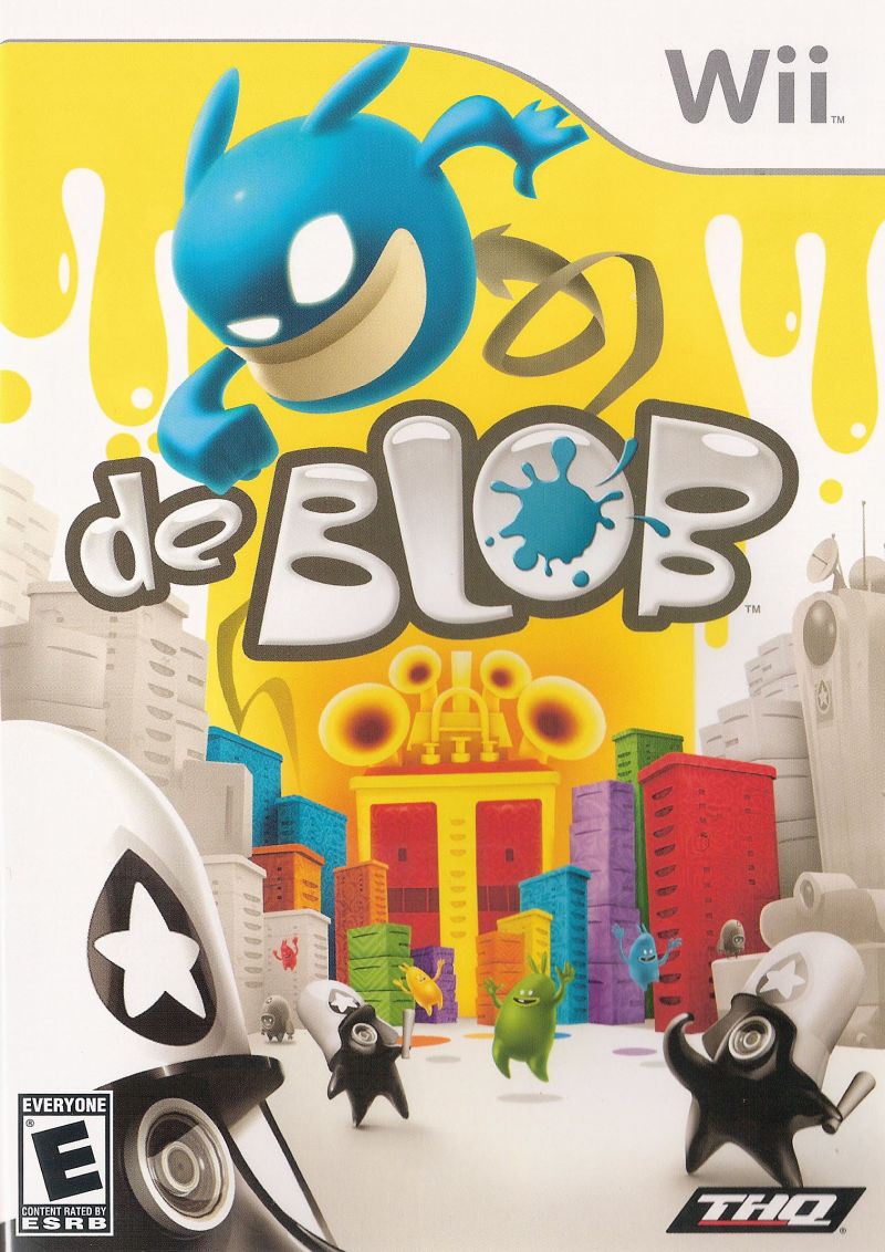 Front cover of de Blob for Wii