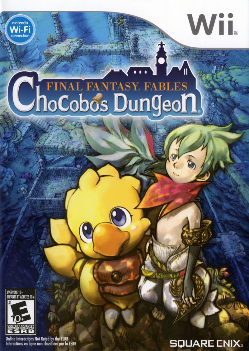 Front cover of Final Fantasy Fables: Chocobo's Dungeon for Wii