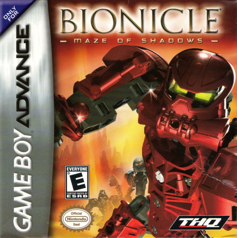 Front cover of Bionicle: Maze of Shadows for Game Boy Advance