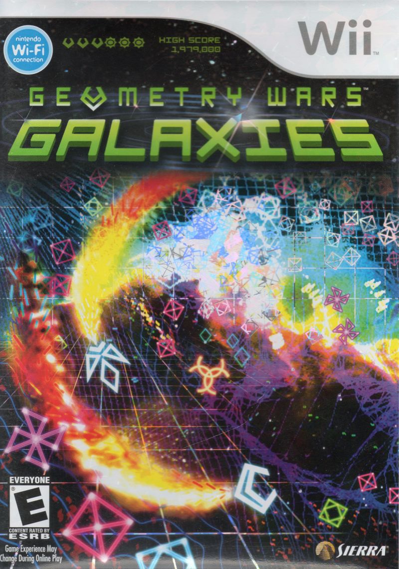 Front cover of Geometry Wars: Galaxies for Wii