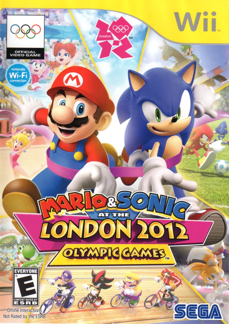 Front cover of Mario & Sonic at the London 2012 Olympic Games for Wii