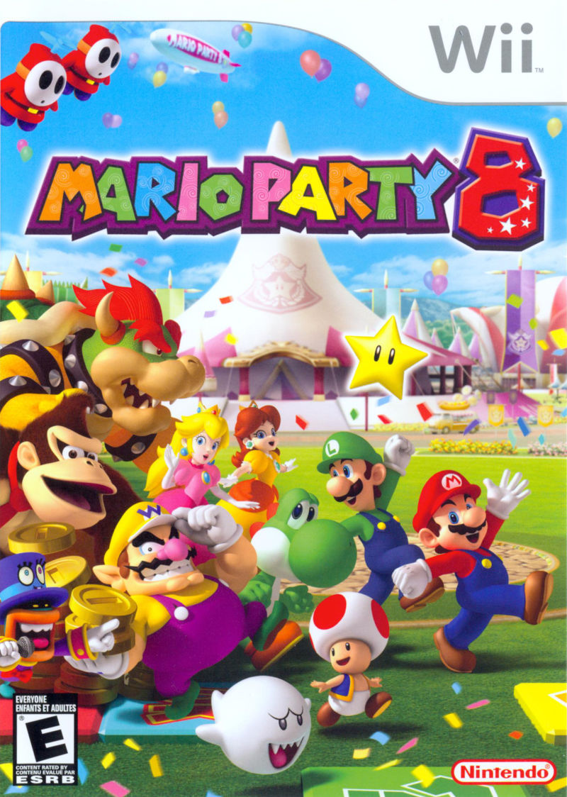 Front cover of Mario Party 8 for Wii