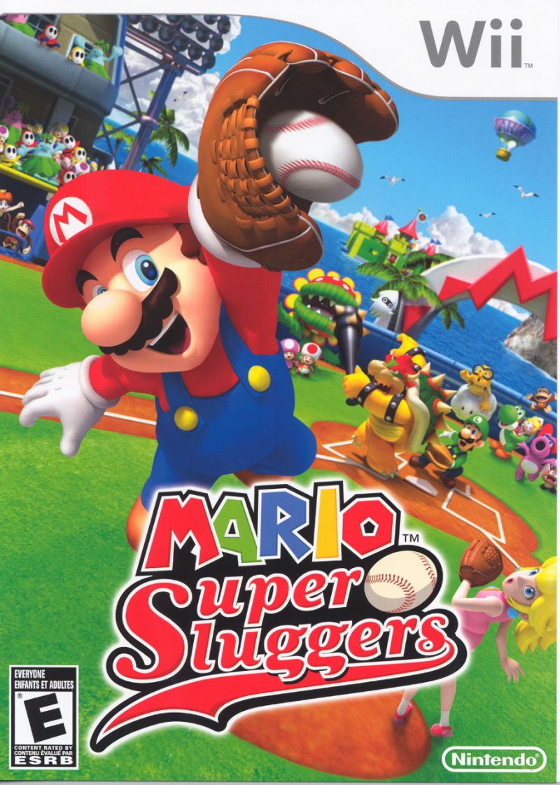 Front cover of Mario Super Sluggers for Wii