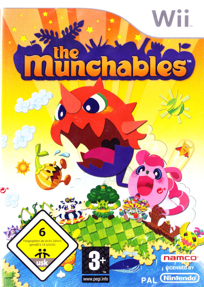 Front cover of The Munchables for Wii