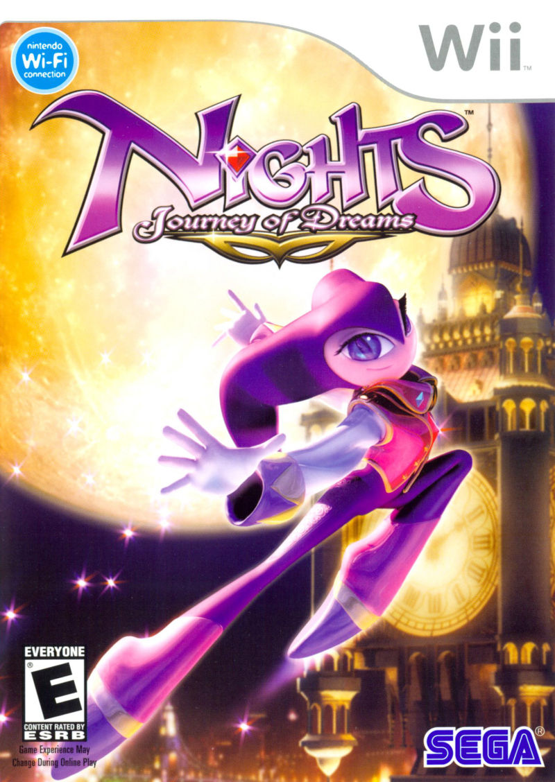 Front cover of NiGHTS: Journey of Dreams for Wii