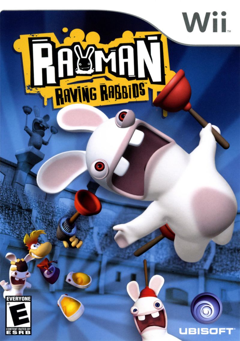 Front cover of Rayman: Raving Rabbids for Wii