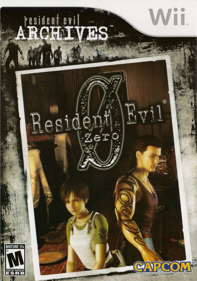 Front cover of Resident Evil Archives: Resident Evil Zero for Wii