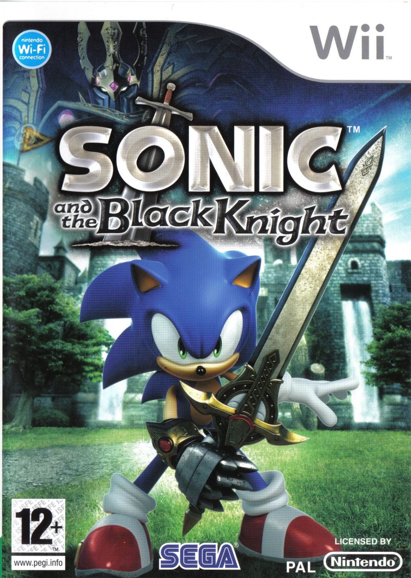 Front cover of Sonic and the Black Knight for Wii