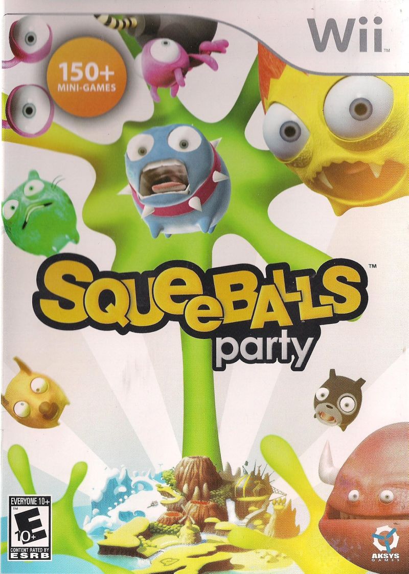 Front cover of Squeeballs Party for Wii