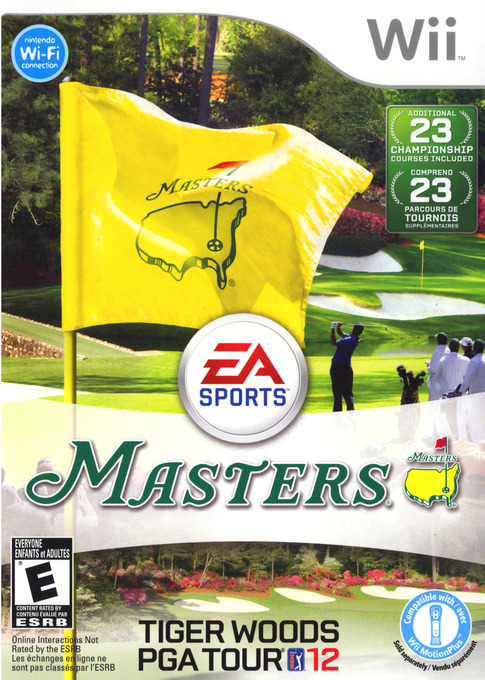 Front cover of Tiger Woods PGA Tour 12: The Masters for Wii