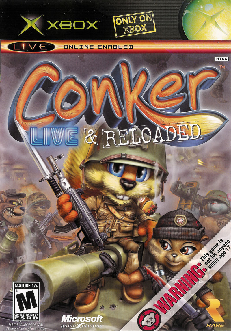 Front cover of Conker: Live & Reloaded for Xbox