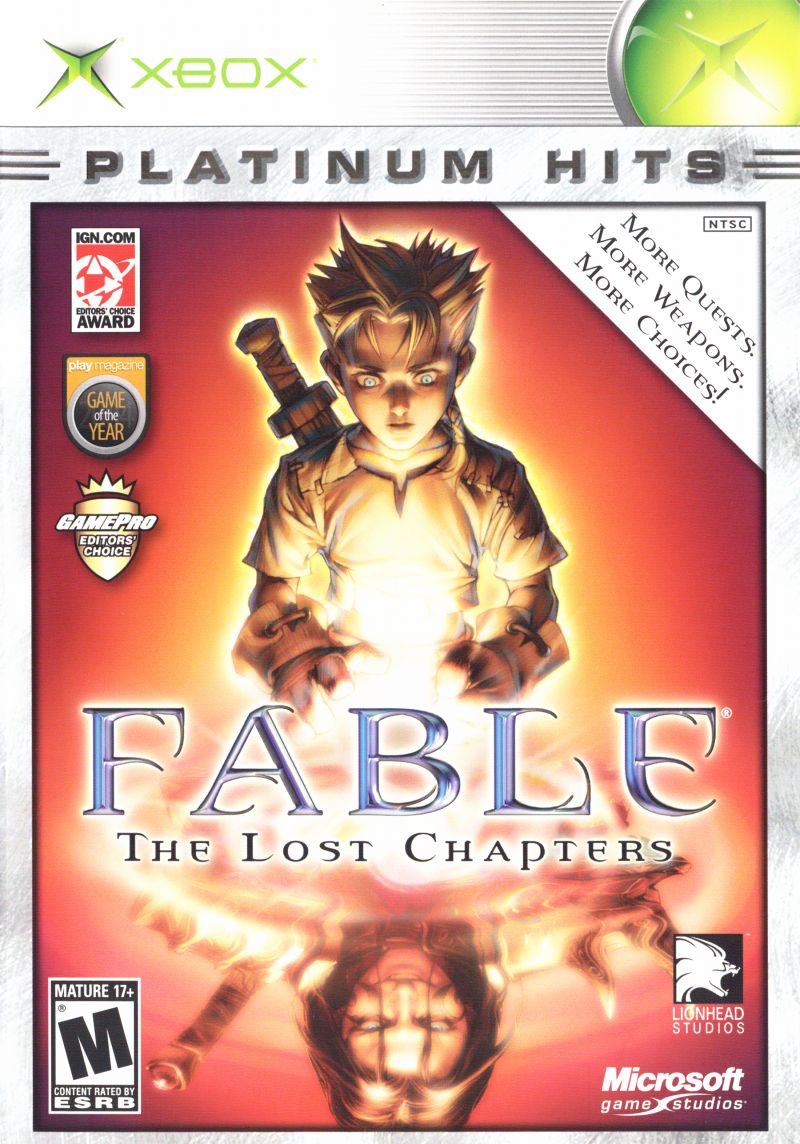 Front cover of Fable: The Lost Chapters for Xbox