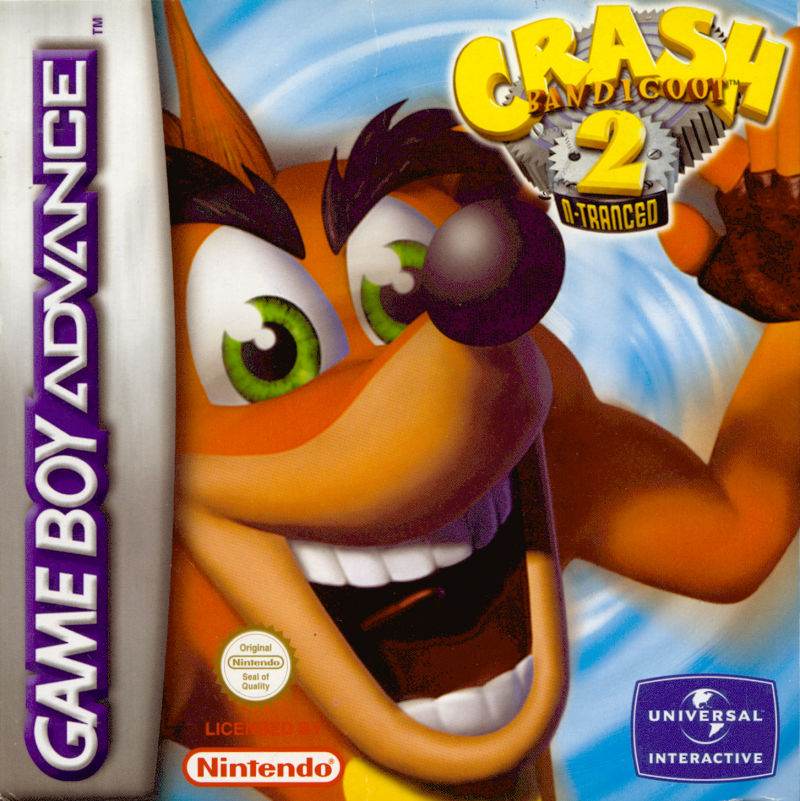 Front cover of Crash Bandicoot 2: N-Tranced for Game Boy Advance