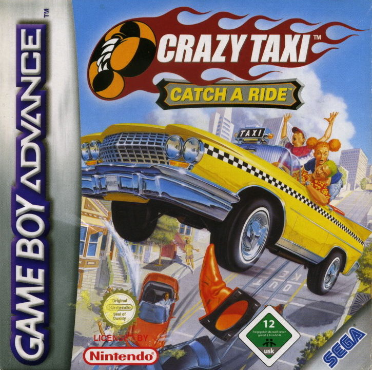 Front cover of Crazy Taxi: Catch a Ride for Game Boy Advance