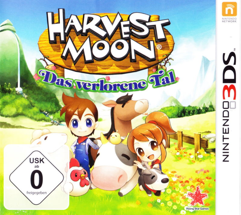 Front cover of Harvest Moon 3D: The Lost Valley for 3DS