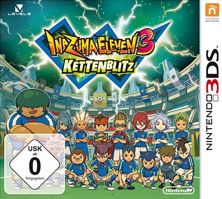 Front cover of Inazuma Eleven 3: Lightning Bolt for 3DS