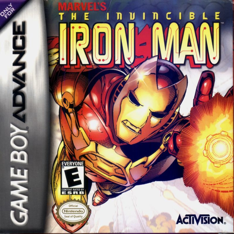 Front cover of The Invincible Iron Man for Game Boy Advance