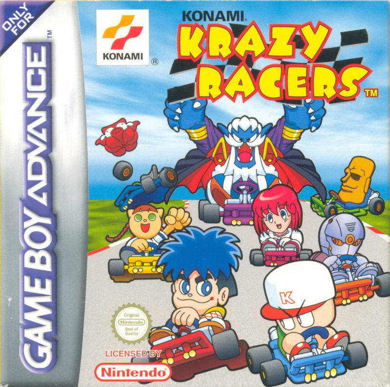 Front cover of Konami Krazy Racers for Game Boy Advance