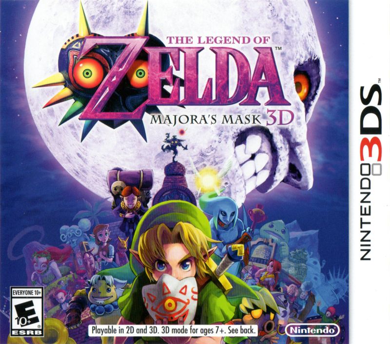 Front cover of The Legend of Zelda: Majora's Mask 3D for 3DS