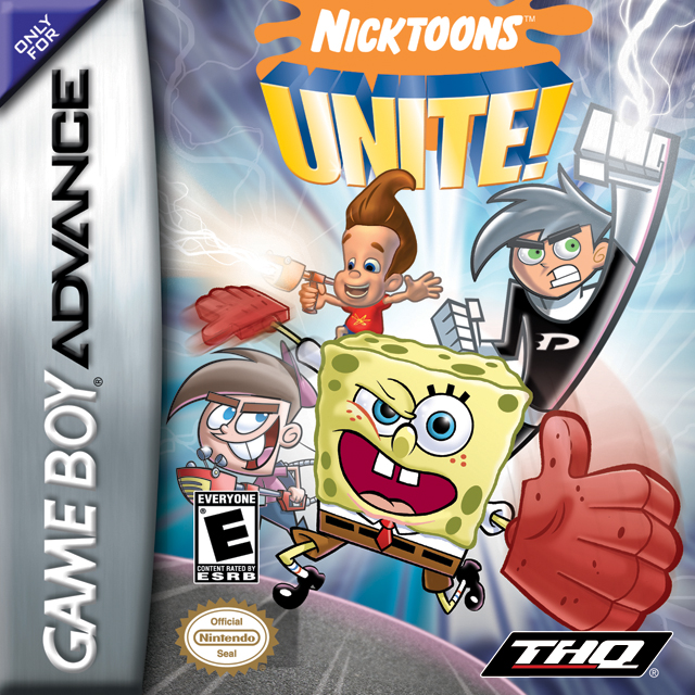 Front cover of Nicktoons Unite! for Game Boy Advance