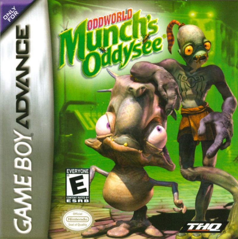 Front cover of Oddworld: Munch's Oddysee for Game Boy Advance